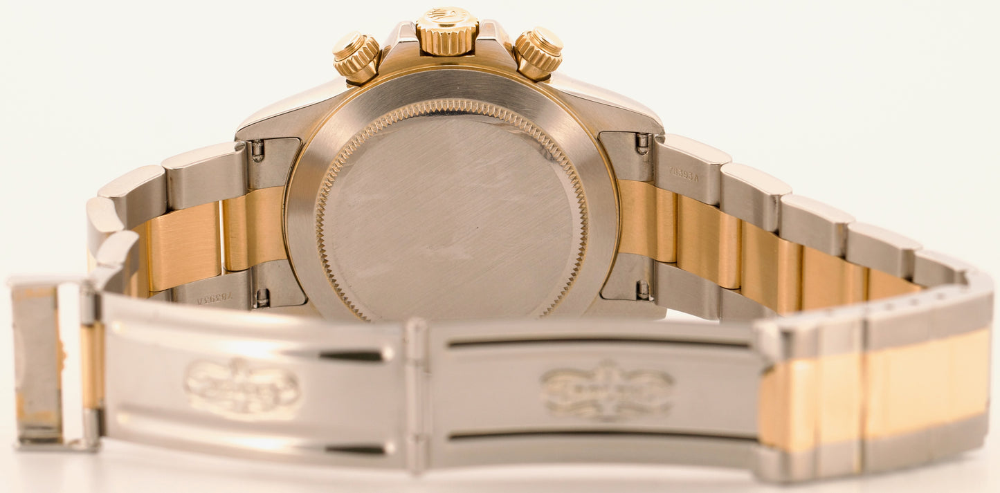2000 Rolex Daytona Cosmograph CHAMPAGNE 18K Gold Stainless Steel ZENITH 16523