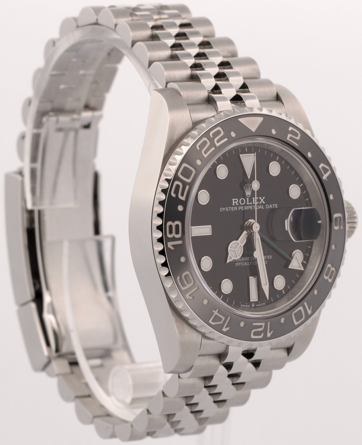 2024 PAPERS Rolex GMT-Master II BRUCE WAYNE Ceramic JUBILEE 126710 GRNR BOX