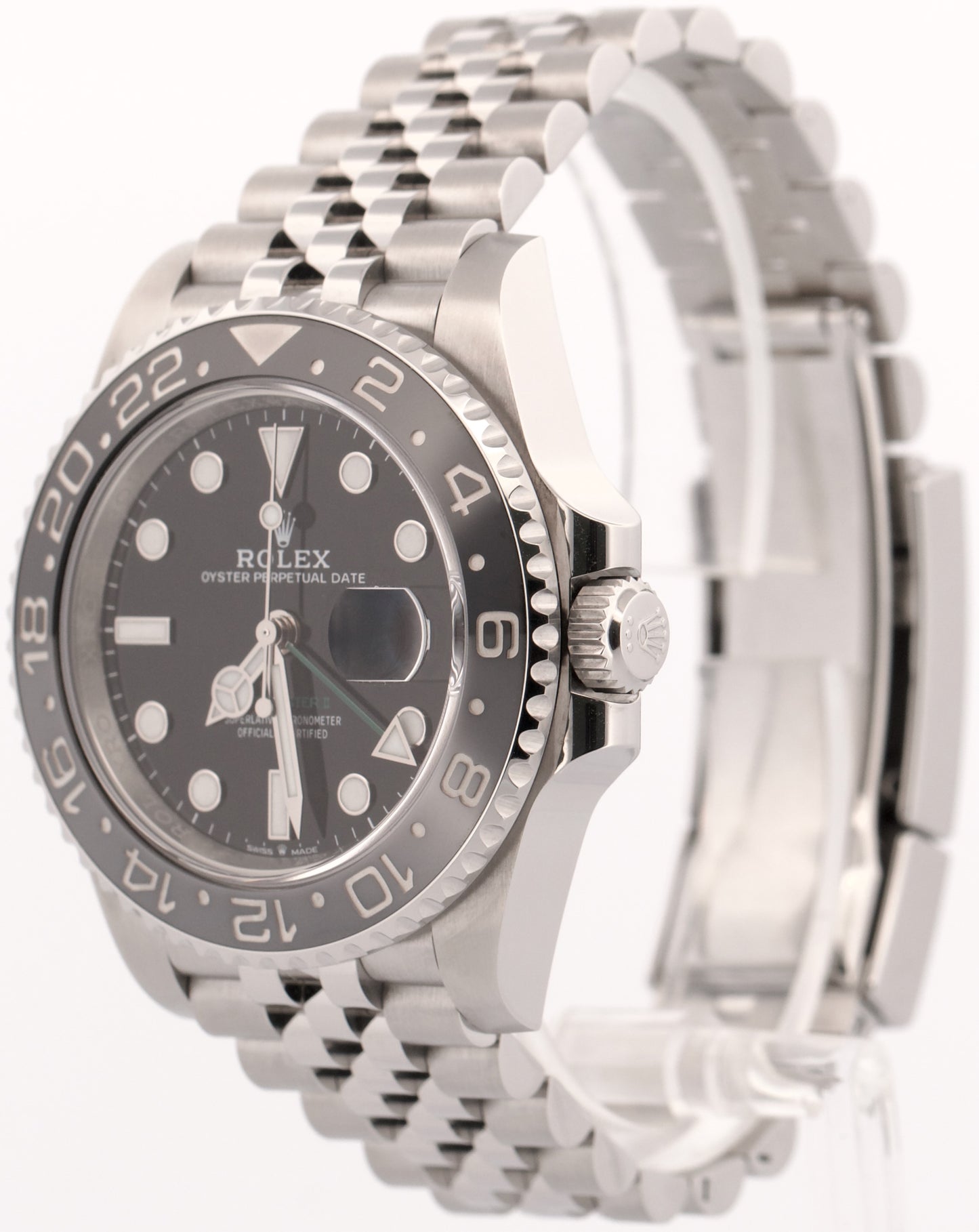 2024 PAPERS Rolex GMT-Master II BRUCE WAYNE Ceramic JUBILEE 126710 GRNR BOX