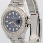 2021 PAPERS Rolex Yacht-Master Steel Platinum BLUE 40mm 126622 YM1 Watch BOX
