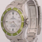 Rolex Submariner Date MOP DIAMOND EMERALD Green Stainless Steel 40mm 16610 Watch