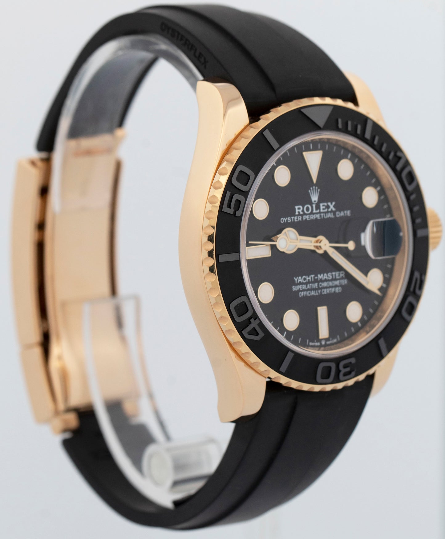 2022 NEW PAPERS Rolex Yacht-Master Yellow Gold Oysterflex 42mm 226658 Watch BOX