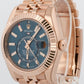 2024 PAPERS Rolex Sky-Dweller BLUE 18K Rose Gold JUBILEE 42mm 336935 Watch BOX