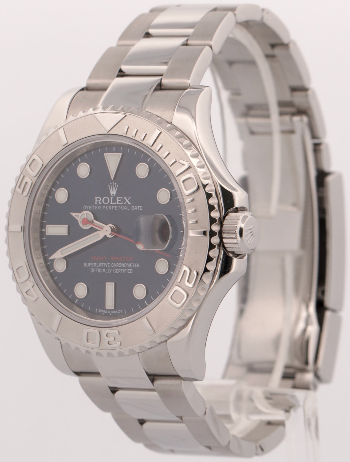 Rolex Yacht-Master Platinum BLUE 40mm Stainless Steel Oyster Watch 116622