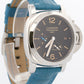 PAPERS Panerai Luminor GMT Power Reserve Black BLUE Leather 42mm PAM01537 BOX