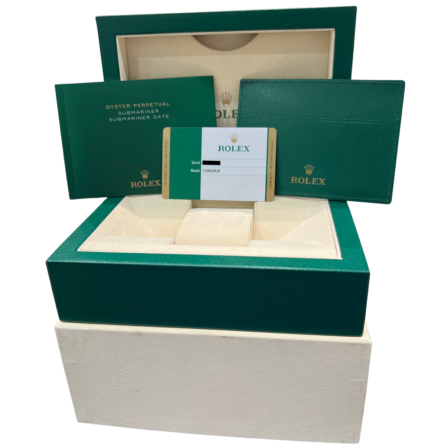 2019 PAPERS Rolex Submariner Date Black Steel Ceramic 40mm 116610 LN Watch BOX