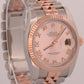 2021 PAPERS Rolex DateJust 36mm PINK ROMAN 18K Gold Steel JUBILEE 116231 BOX