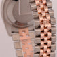 2021 PAPERS Rolex DateJust 36mm PINK ROMAN 18K Gold Steel JUBILEE 116231 BOX