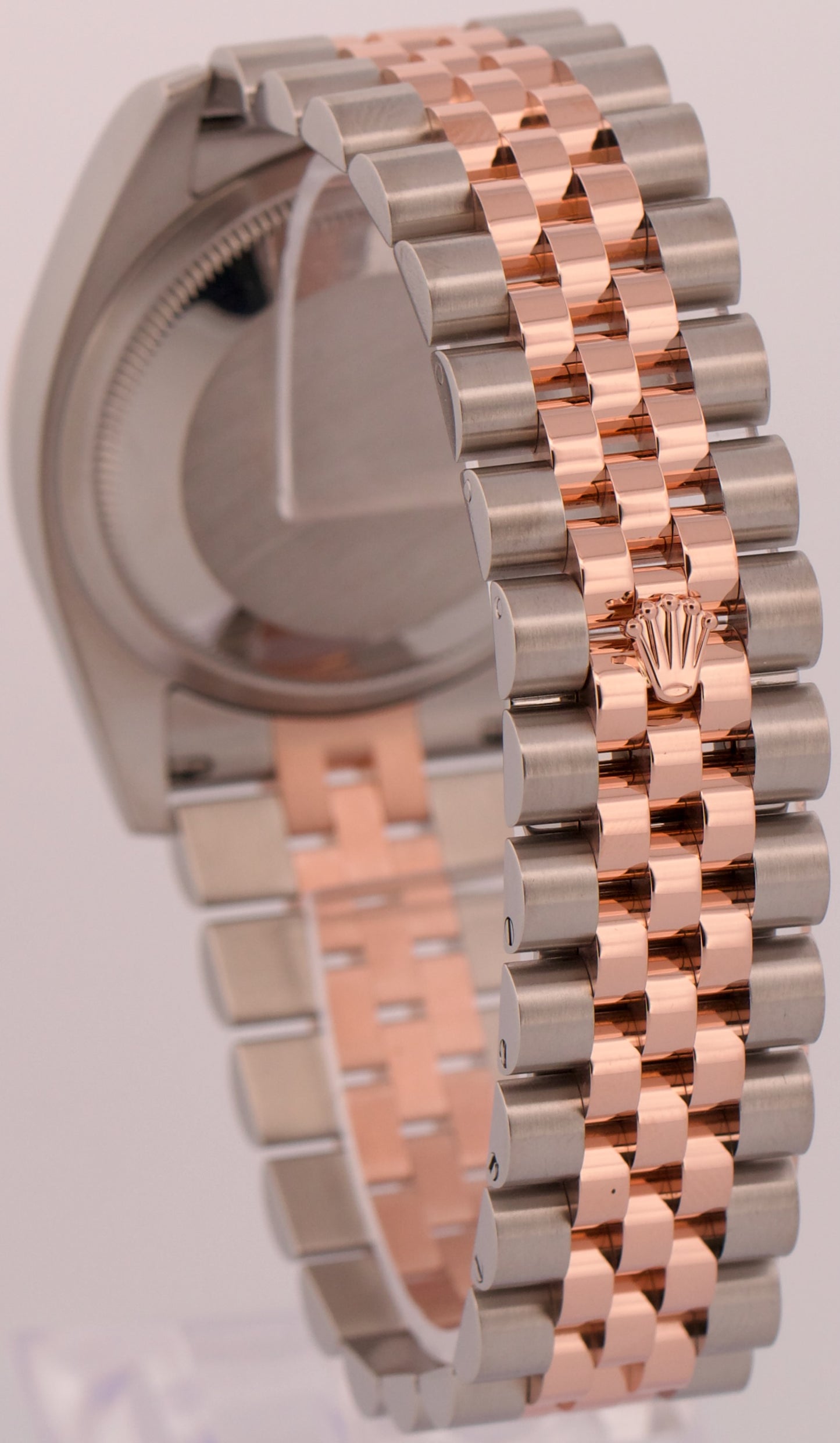 2021 PAPERS Rolex DateJust 36mm PINK ROMAN 18K Gold Steel JUBILEE 116231 BOX