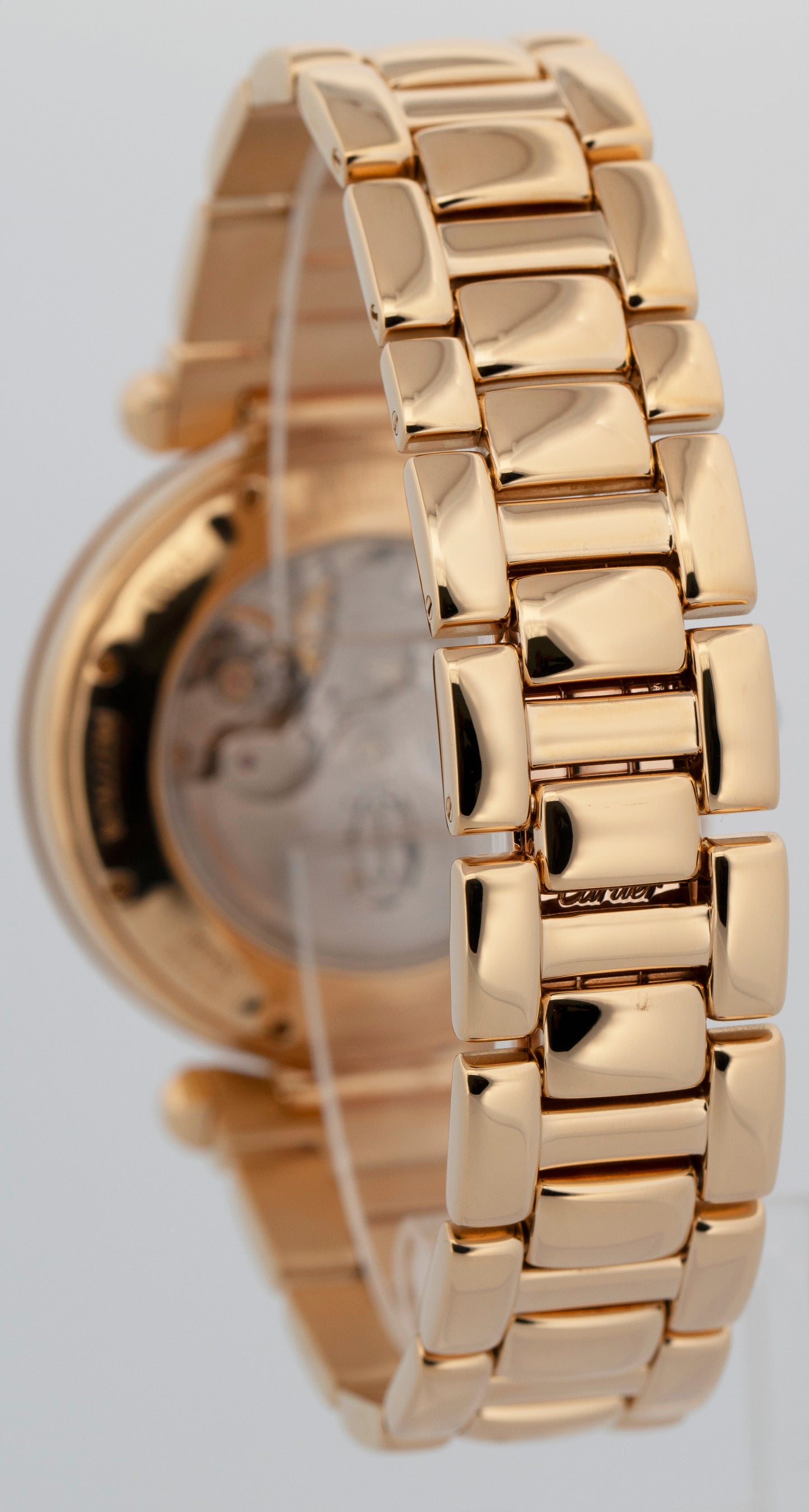 PAPERS Cartier Pasha 18K Yellow Gold Chronograph 38mm Watch 2111 W30140D1 BOX