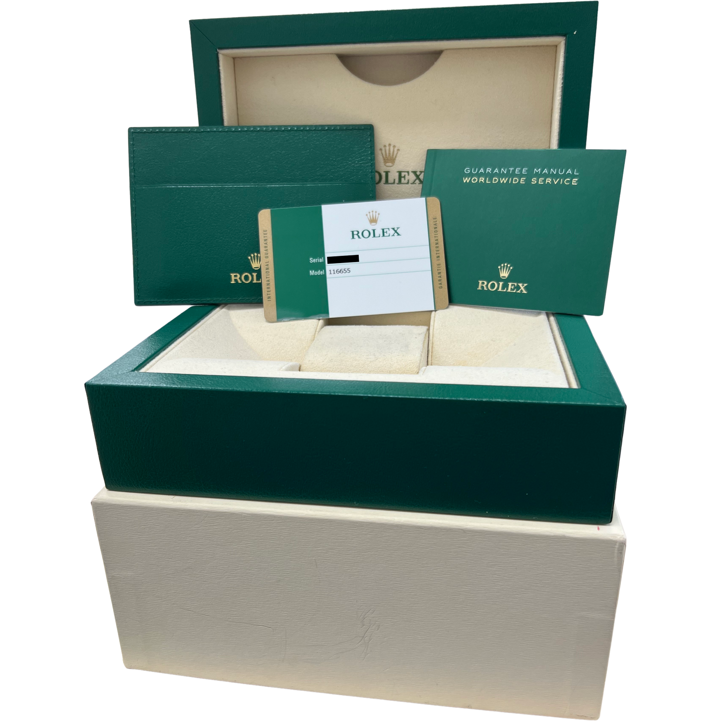 PAPERS Rolex Yacht-Master 18K EVEROSE GOLD Oysterflex 40mm Watch 116655 BOX