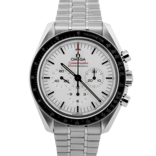 2024 PAPERS Omega Speedmaster Professional WHITE Steel 42mm 310.30.42.50.04.001