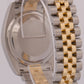 MINT PAPERS Rolex DateJust 36mm CHAMPAGNE DIAMOND 18K Gold JUBILEE 116233 BOX