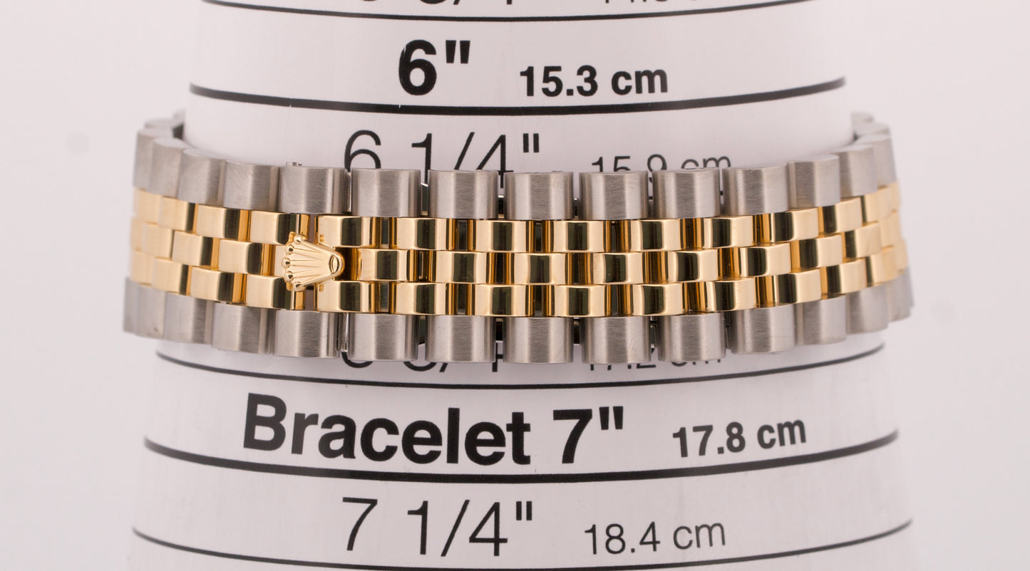 MINT PAPERS Rolex DateJust 36mm CHAMPAGNE DIAMOND 18K Gold JUBILEE 116233 BOX