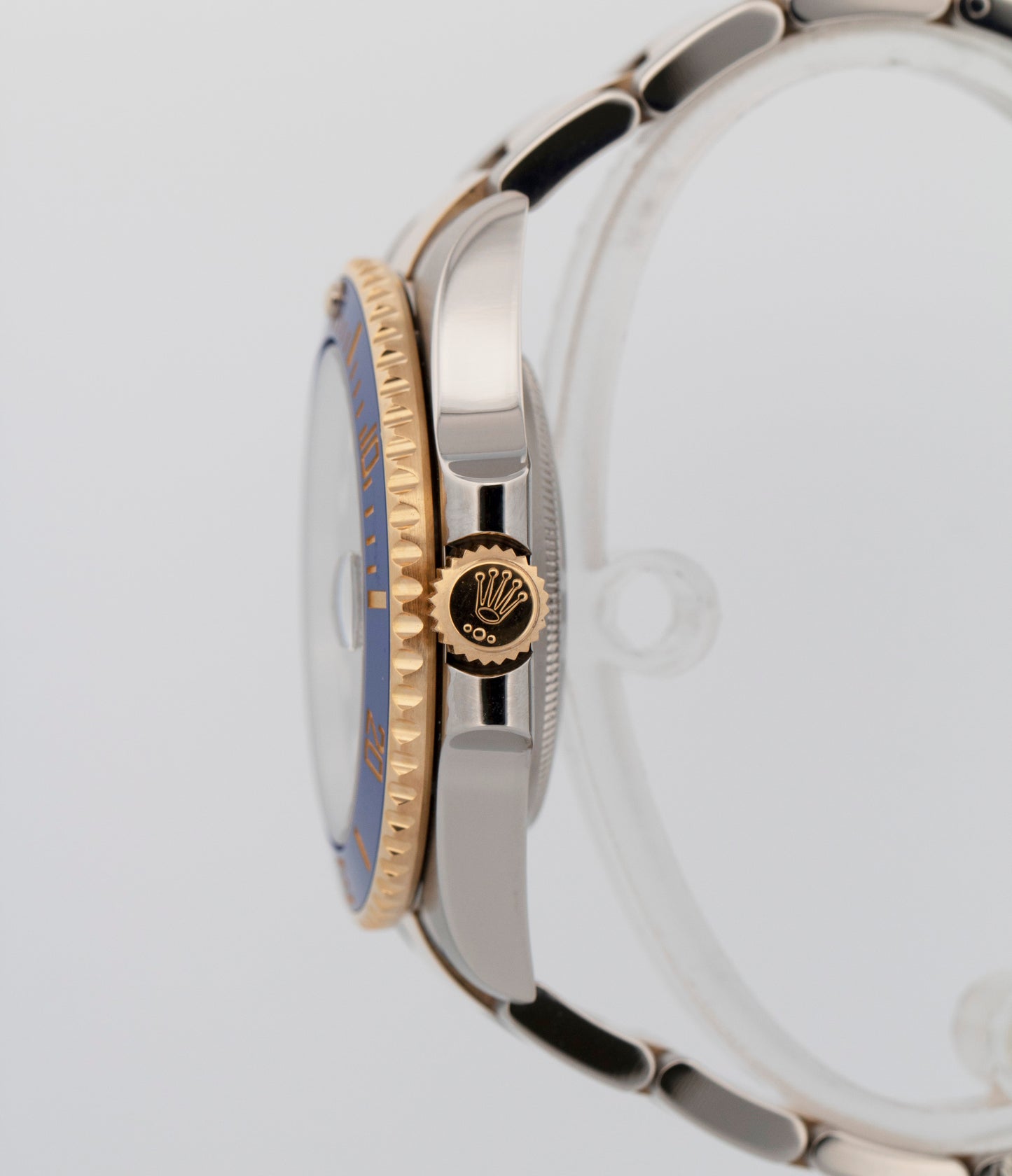 Rolex Submariner Date 18K Yellow Gold Steel BLUE Ceramic 40mm 116613 LB Watch