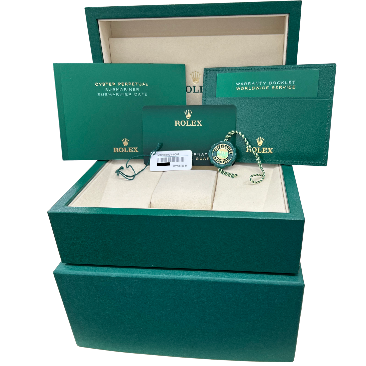 NEW 2025 PAPERS Rolex Submariner 41mm Date GREEN KERMIT Watch 126610 LV BOX