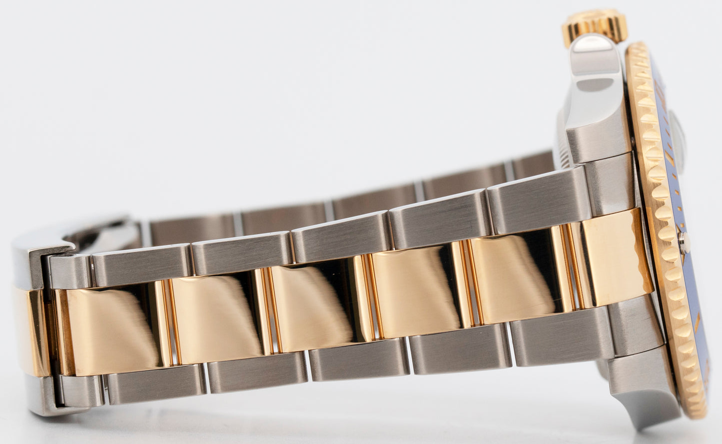 Rolex Submariner Date 18K Yellow Gold Steel BLUE Ceramic 40mm 116613 LB Watch