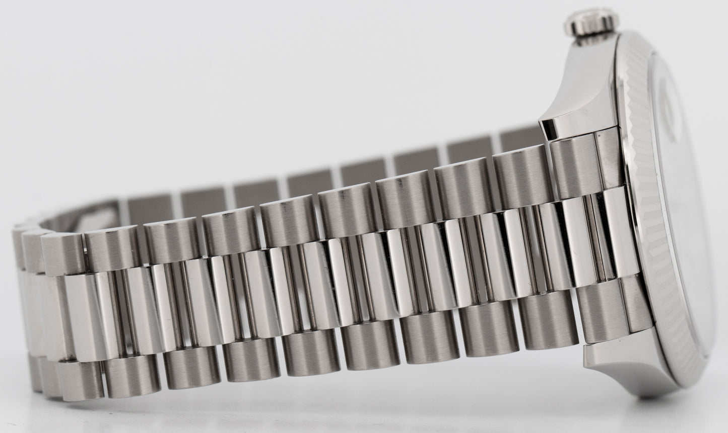 2025 PAPERS Rolex Day-Date 40 METEORITE DIAMOND White Gold 40mm 228239 Watch BOX