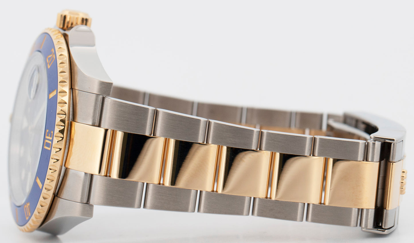 PAPERS Rolex Submariner Date BLUE 41mm Ceramic 18K Gold Steel 126613 LB BOX