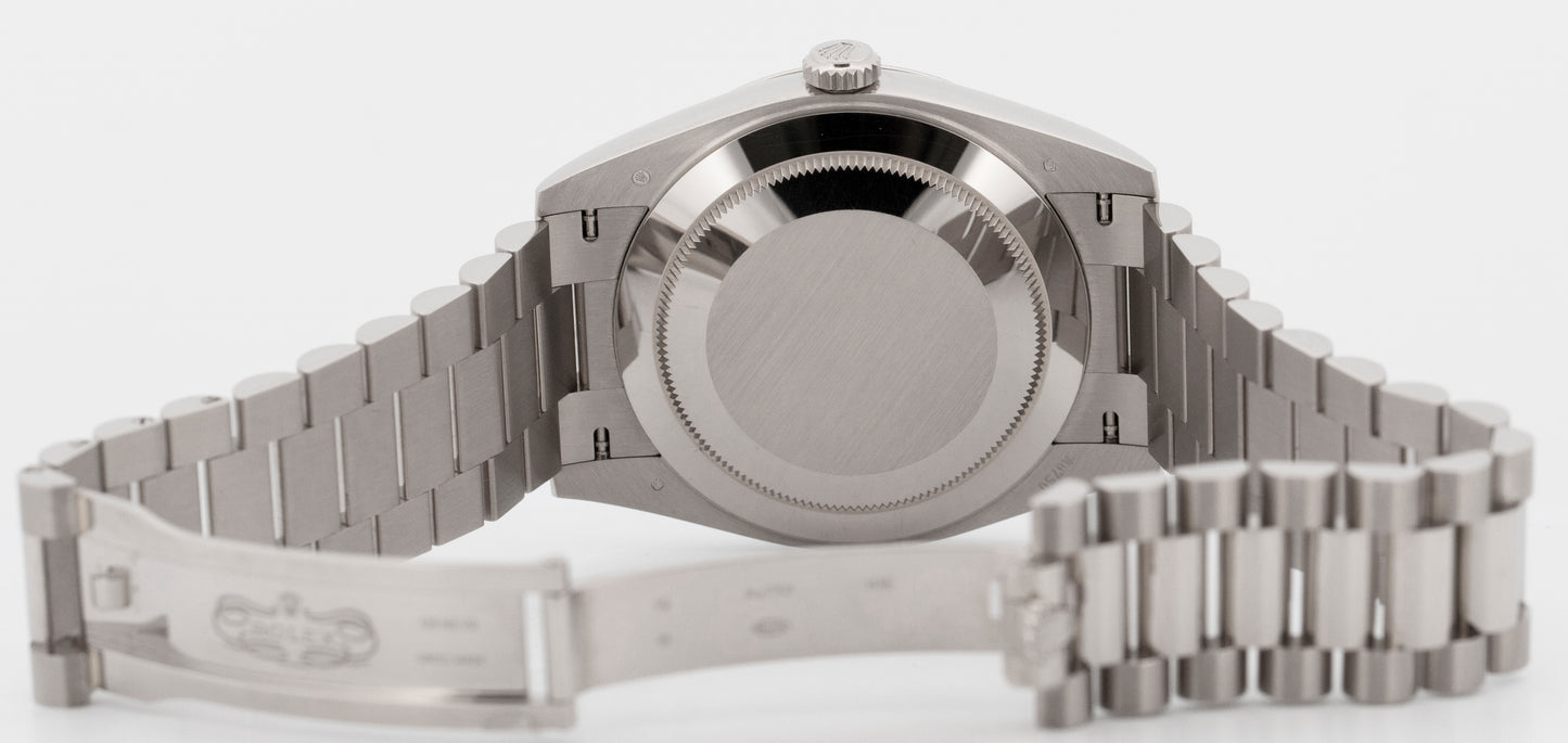 2025 PAPERS Rolex Day-Date 40 METEORITE DIAMOND White Gold 40mm 228239 Watch BOX