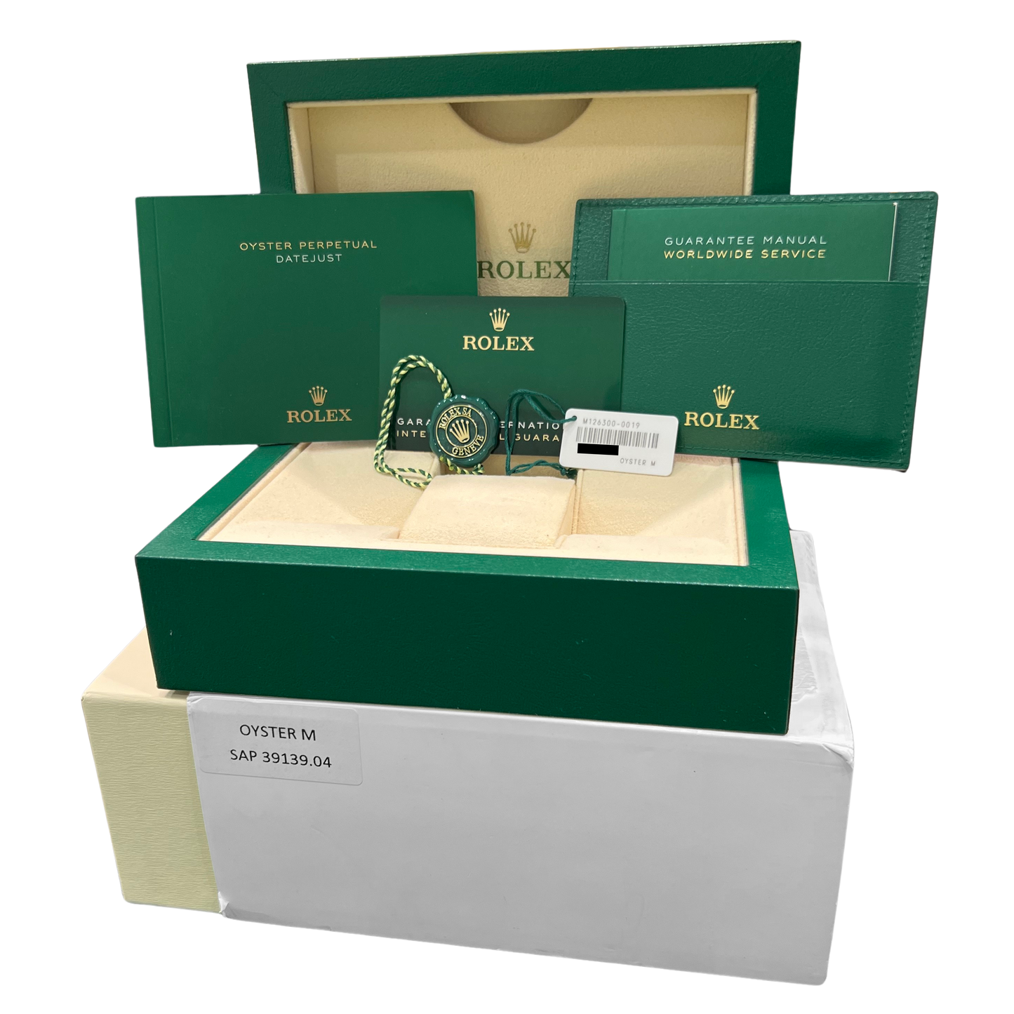 PAPERS Rolex DateJust 41 MINT GREEN Stainless Steel Oyster 41mm 126300 Watch BOX