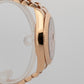 2015 PAPERS Rolex Day-Date II 18K Rose Gold Concentric Sundust 41mm 218235 BOX