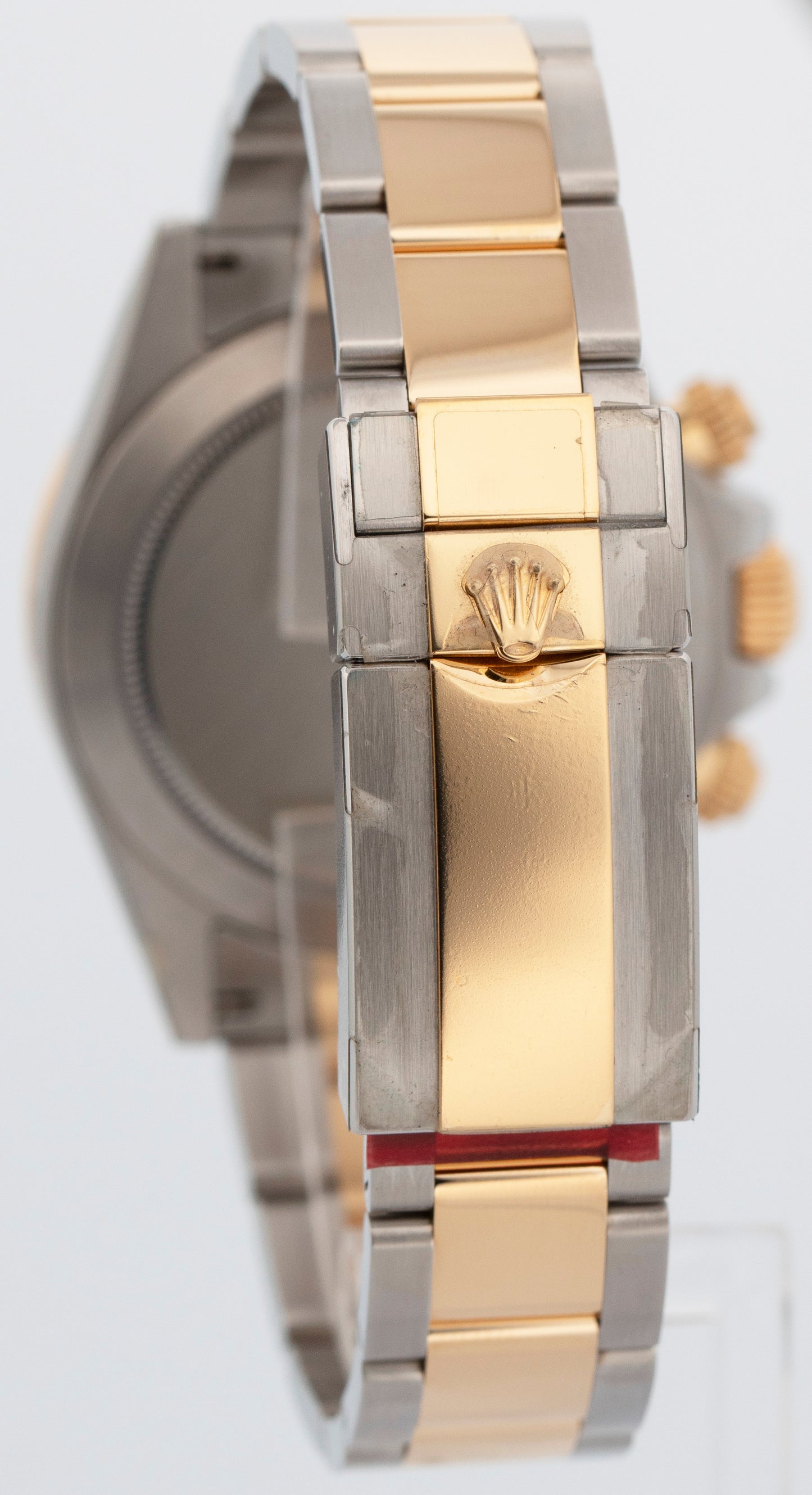 STICKERED PAPERS Rolex Daytona WHITE DIAMOND Two-Tone 18K Yellow Gold 116503 BOX