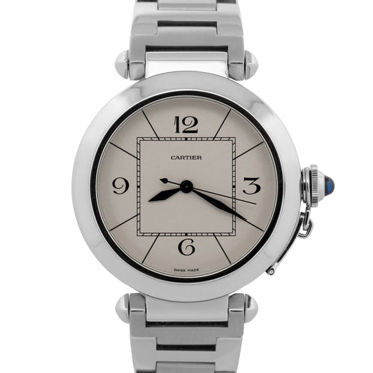 Cartier Pasha Stainless Steel Ivory 42mm 2730 / W31072M7 Automatic Watch
