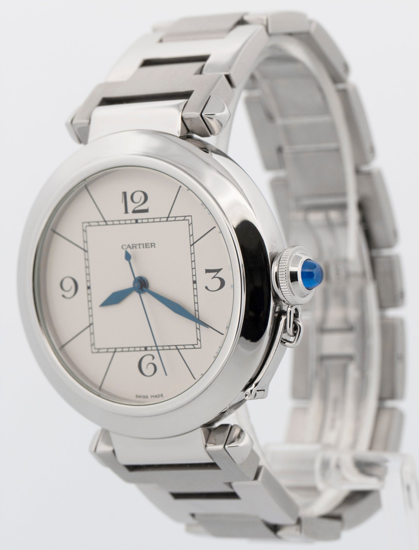 Cartier Pasha Stainless Steel Ivory 42mm 2730 / W31072M7 Automatic Watch