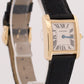 Ladies Cartier Tank Francaise 18k Gold 20mm Ivory Roman Quartz W5000256 2385