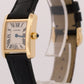 Ladies Cartier Tank Francaise 18k Gold 20mm Ivory Roman Quartz W5000256 2385