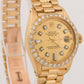 VINTAGE Ladies Rolex DateJust President CHAMPAGNE DIAMOND 26mm 18K Gold 6917