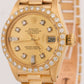 VINTAGE Ladies Rolex DateJust President CHAMPAGNE DIAMOND 26mm 18K Gold 6917