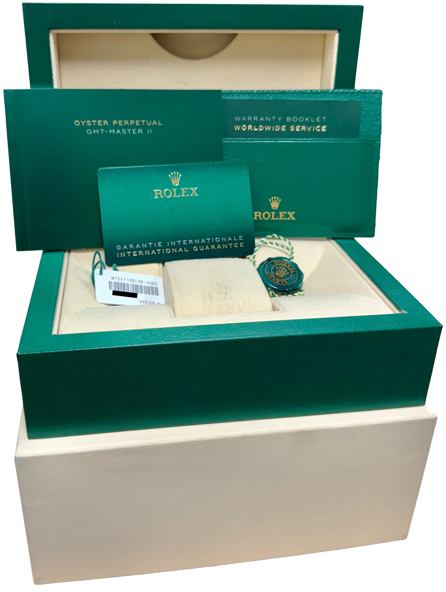 MINT NEW PAPERS Rolex GMT-Master II BATMAN Blue Jubilee 40mm 126710 BLNR BOX