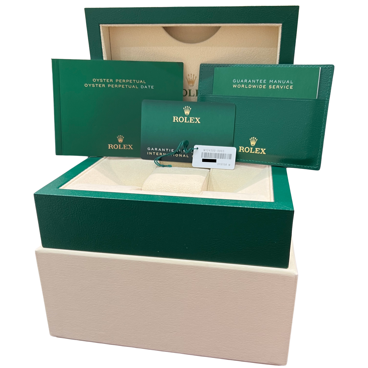 2020 PAPERS Rolex Oyster Perpetual 41mm BLUE Stainless Steel Watch 124300 BOX