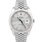 NEW AUG 2025 PAPERS Rolex DateJust 41mm SILVER 18K Gold Steel JUBILEE 126334 BOX