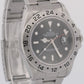 Rolex Explorer II 40mm BLACK Red Stainless Steel Oyster Date GMT Watch 16570