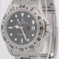 Rolex Explorer II 40mm BLACK Red Stainless Steel Oyster Date GMT Watch 16570