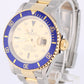 UNPOL. Rolex Submariner Date Two-Tone SERTI DIAMOND CHAMPAGNE 40mm 16613 Watch