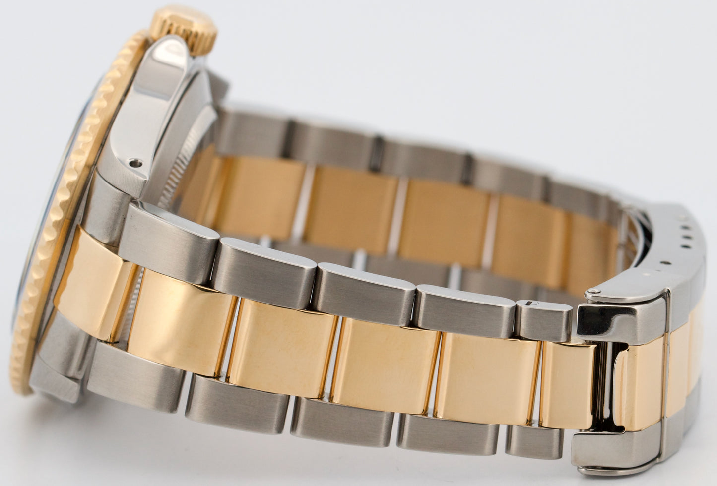 PAPERS Rolex Submariner Date 40mm BLUE 18K Steel GOLD BUCKLE Watch 16613 BOX