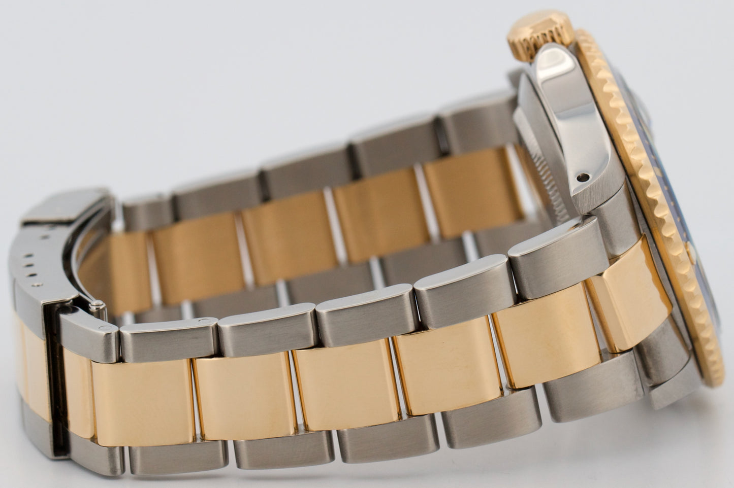 PAPERS Rolex Submariner Date 40mm BLUE 18K Steel GOLD BUCKLE Watch 16613 BOX