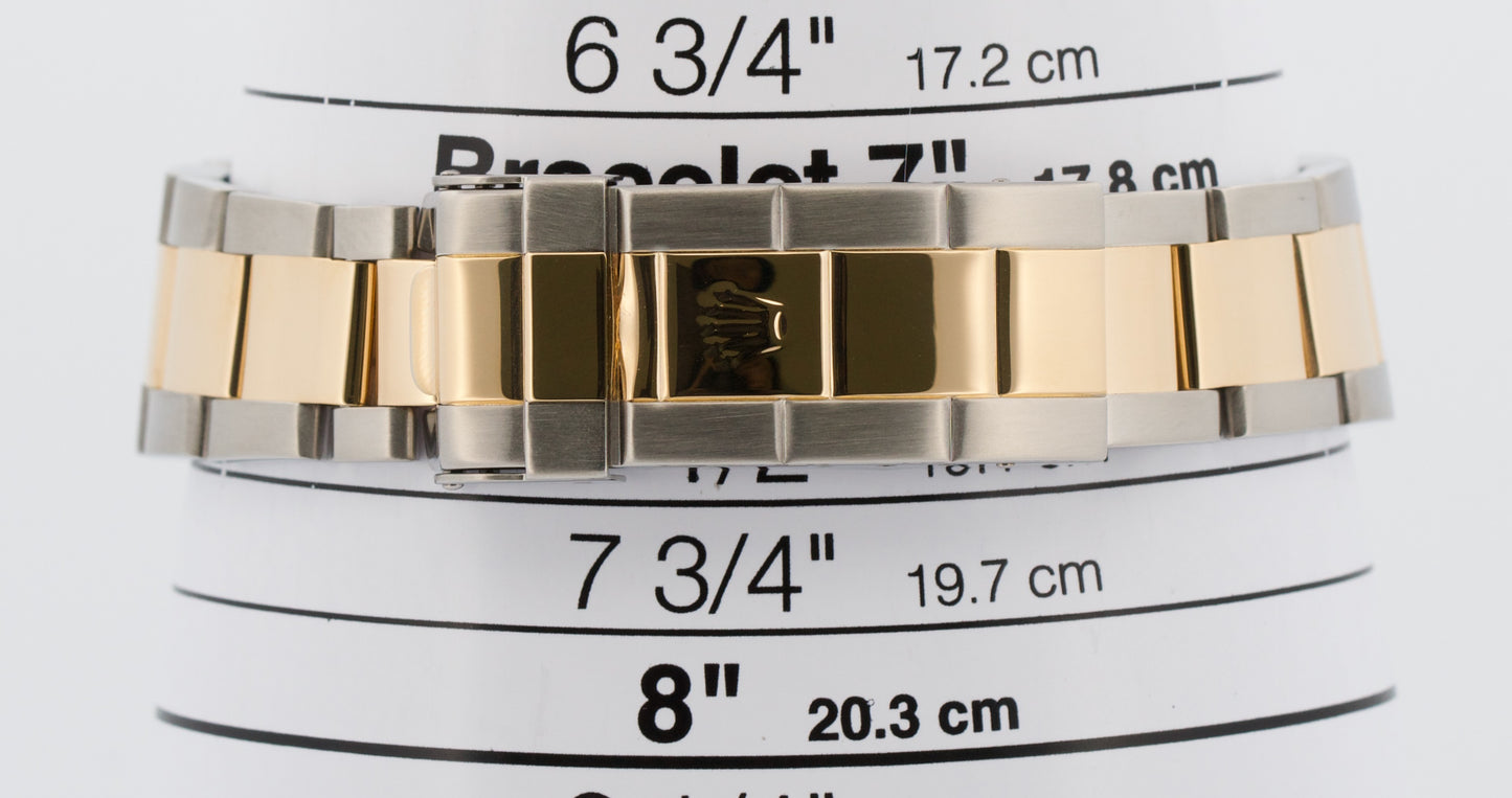 PAPERS Rolex Submariner Date 40mm BLUE 18K Steel GOLD BUCKLE Watch 16613 BOX