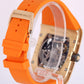 Richard Mille RM016 Extra Flat 18k Rose Gold Skeleton 38x49 Orange Rubber Watch