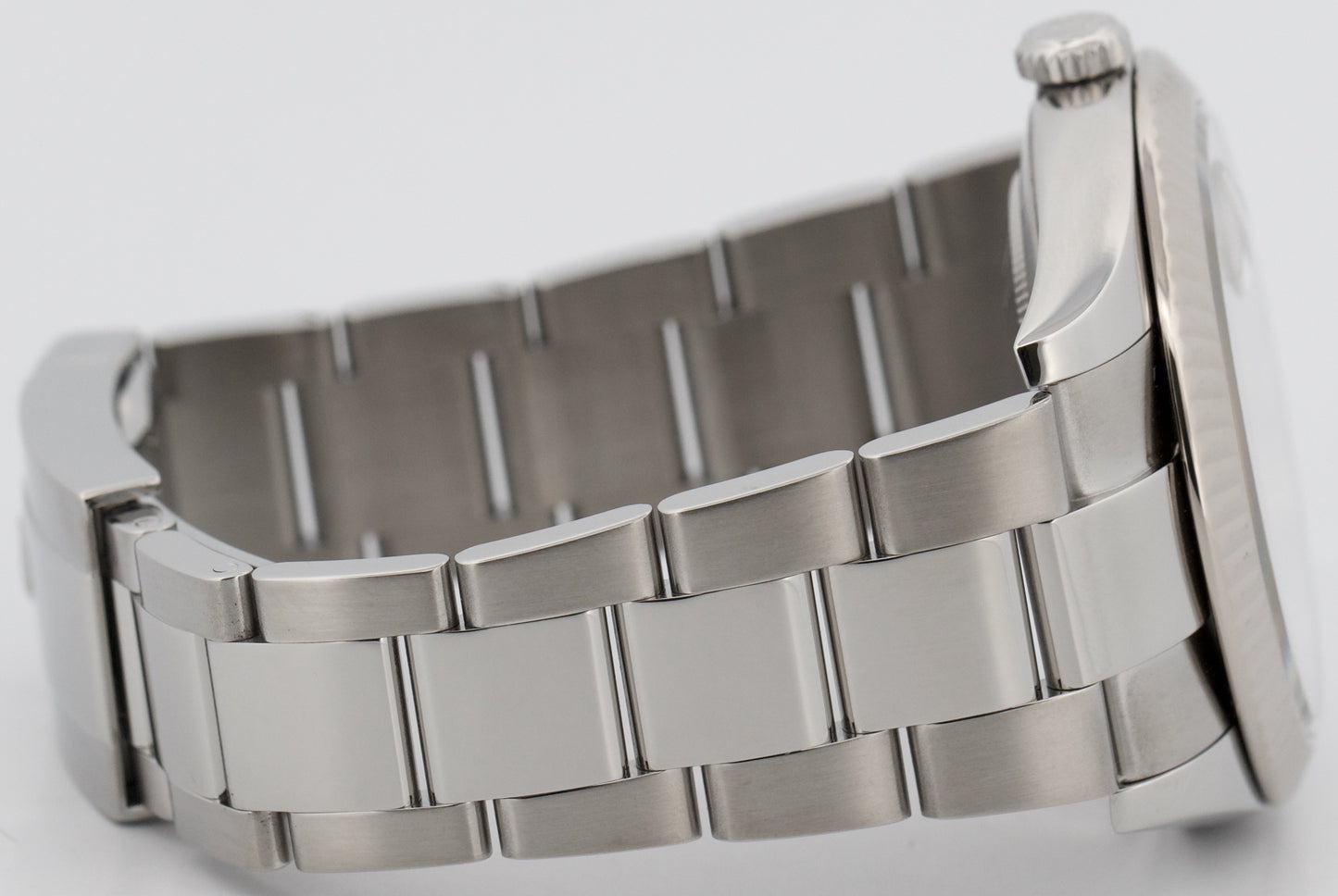 Rolex DateJust 41mm SILVER 18K White Gold Stainless Steel OYSTER Watch 126334