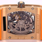 Richard Mille RM016 Extra Flat 18k Rose Gold Skeleton 38x49 Orange Rubber Watch