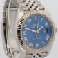 2023 PAPERS Rolex DateJust 41mm AZZURRO BLUE ROMAN 18K Steel JUBILEE 126334 BOX