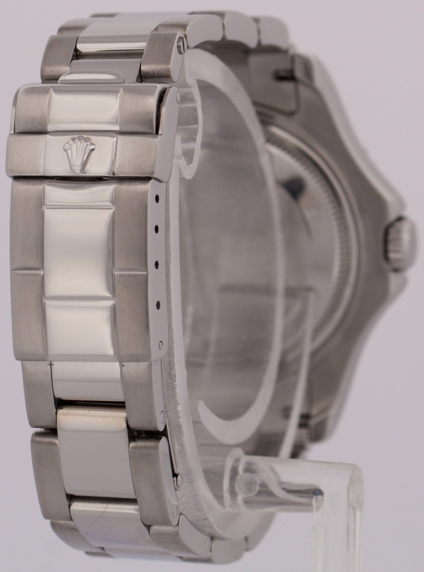 Rolex Yacht-Master Mid-Size PLATINUM Stainless Steel 35mm Oyster Watch 168622