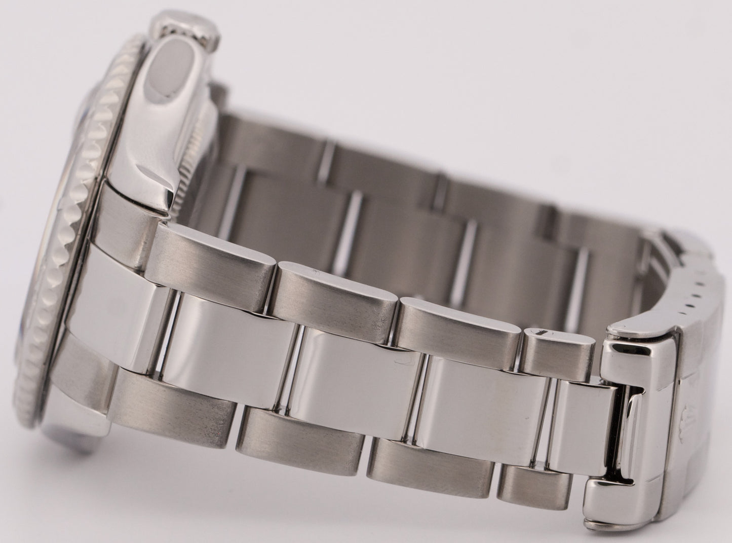 Rolex Yacht-Master Mid-Size PLATINUM Stainless Steel 35mm Oyster Watch 168622