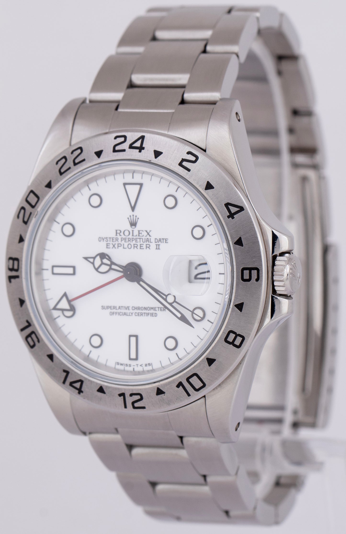 Rolex Explorer II White Stainless Steel 40mm Stainless Steel GMT Watch 16570