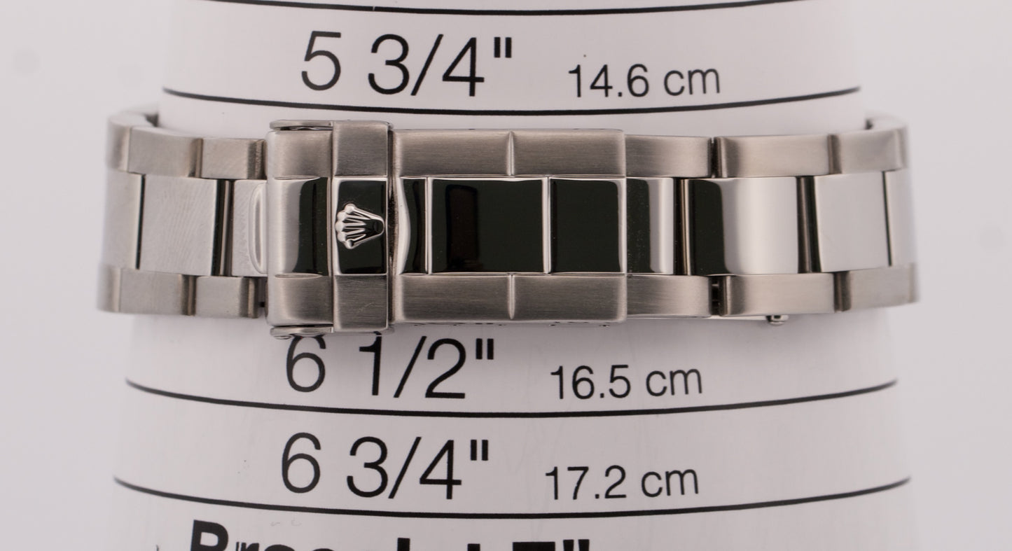 Rolex Yacht-Master Mid-Size PLATINUM Stainless Steel 35mm Oyster Watch 168622